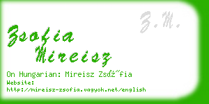 zsofia mireisz business card